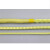 凯夫拉绳高温防火阻燃编织绳纤维帆船耐磨圆绳消防火灾芳纶安全绳 黄色4mm/米