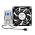 弱电箱智能温控风扇5v模块多媒体箱配件散热器内插座非12 0-60°可调超温启动USB风扇散热
