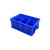 加厚周转箱分格箱五金零件工具盒多格塑料盒子物料盒螺丝盒分类盒 正4格 蓝色 350*350*110mm