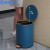 蓝鲸环卫 爱马橙金6L 轻奢不锈钢带盖创意垃圾桶LJHW-1117