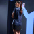 yonex尤尼克斯韩国YY羽毛球服女士运动速干短袖T恤+短裙套装213TS012F 短袖/深蓝色 S