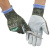 海太尔(HTR)0082混合钢丝防割手套牛皮涂层5级防切割耐磨防穿刺劳保手套 迷彩/灰色 均码