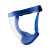 俱威 防护面罩一体式高清隔离防雾透明骑行运动面罩 JWFH-16UB  蓝框白片（普通款1个）
