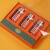 日韩品质通用新款三瓶六瓶礼盒烫金橙色包装盒大容量滋补品水晶礼 三瓶款+名贵标签+手提袋 一个
