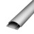 筑华工品 铝合金防踩半弧形线槽 一米价 SWD-70