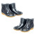 沸耐笙 FNS-04833 中性低筒雨鞋 耐酸碱油PVC低帮水鞋 519黑色单鞋 38 双