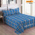 山头林村家用床单单件双人床单传统老粗布薄款床单单人床单四季通用学生20 小蓝 1.2米x2.2米床单