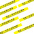 京玺 警戒线一米线地贴隔离线安全距离标识防控隔离分流防水耐磨指示牌贴纸避免聚集 黄色款 20件套