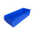 分隔式塑料零件盒螺丝盒工具收纳盒物料盒汽车零件箱分格盒元件盒 中号 500*235*90mm 蓝色