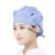 橙央防尘帽子工作帽韩版厨房帽子女做饭炒菜油烟掉发护士工作帽卫生包 蓝色