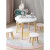 儿童小木桌小圆桌椅凳套装幼儿园写字桌学习桌玩具桌宝宝桌子家用 白色直径80cm一桌四凳