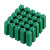 绿色膨胀胶塞带钉塑料膨胀管自攻螺丝钉工程用 JG628 6mm膨胀管100只