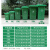 手推垃圾环卫车户外保洁小区物业400L塑料拉式不锈钢清洁回收铁桶 铲子