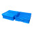 加厚塑料周转箱 单格四格六格零件盒塑料盒物料盒收纳箱 蓝色335型四格箱 335x310x140 正方形