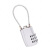苏识 ZCL293银 圆形钢丝绳密码锁（计价单位：个）银