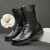 星工（XINGGONG）马丁靴 特种作战靴 高帮防滑耐磨钢包头防砸防穿刺安全鞋 加绒款36码