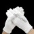 白手套黑色白色作业夏季白色礼仪盘珠手套棉白色薄款 款120双 XL码