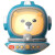 好沐音（haomuyin）太空人小熊点唱机儿童唱歌玩具男孩女孩小夜灯麦克风故事机定制 蓝色太空熊蓝牙5.0+小夜灯
