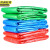  京洲实邦 100*120cm白色50只 彩色加厚商用绿蓝红黑色分类平口垃圾袋JZSB-1033