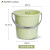 Supercloud 多功能清洁塑料桶洗澡桶拖把桶 带提手耐用加厚提水桶 24L浅绿