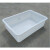 亚润  长方形白色小塑料盆大号加厚工业无盖零件盒塑胶箱周转箱胶盒 5号白盆520X380X200