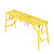 多功能马凳装修折叠刮腻子升降加厚脚手架马镫工程梯子室内平台凳 下合页黄色30宽*1.5米长