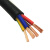 国标足芯足米 电缆RVV多芯电缆4芯5芯无氧铜阻燃护套线电源线信号 国标 3X4.0+1X2.5 (100米)
