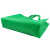 玛仕福 无纺布手提袋 广告礼品包装袋 绿色竖版小号25*35*10cm