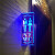 亚克力三角双面洗手间指示牌D发光门牌卫生间导向标识 梯形卫生间(蓝色)
