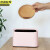 京洲实邦 带盖按压款粉色 创意桌面垃圾桶小号迷你办公室垃圾桶JZSB-1113