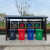 户外垃圾分类亭收集亭定制不锈钢小区回收站投放站棚智能垃圾房箱 现货五桶位价格