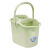 塑料拖把桶老式挤水桶甩干涮洗墩布桶用手压拧干桶地拖桶加厚 抹茶绿
