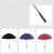 彩芷 雨伞定制logo可印广告字订制酒店长柄直杆伞大号 雨伞套袋机烤漆黑色雨滴图案—大口款