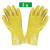 全浸塑杀鱼橡胶止滑加厚全胶皮防水防滑工作耐磨防油劳保手套 黄色浸塑手套（3双）