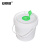 安赛瑞 湿巾桶 密封抽拉式塑料纸巾桶 化工酒精消毒桶 不含纸巾 白色 5L 6A00465