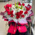 鲜花同城配送99朵红玫瑰花束鲜花速递当日达送女朋友节日生日礼物 19红玫瑰+6朵白百合花束