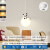 维诺亚2024新款卧室床头小吊灯现代简约创意熊猫儿童房间奶油风餐厅灯具 【护眼97显指】GJ4180-1D三色LED