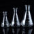 海斯迪克 高硼硅玻璃三角烧瓶耐高温平底锥形瓶 广口1000ml HKCL-853