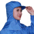 车间卫生男女披肩工作帽披肩帽硬帽檐防尘劳保帽加强防护透气帽卫生帽厂帽 蓝色