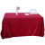 会议桌桌布金丝绒桌布长方形红色绒布会议桌布布料办公台布红绒布 加厚/宝蓝 80*80cm