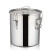 良至 不锈钢密封桶 不锈钢带盖储物桶密封桶储水桶手提式大容量提水桶圆桶 25*25cm容量12L