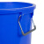 帕达曼 大号圆桶 塑料水桶加厚储水桶酒店工业环卫物业垃圾桶发酵桶大容量 60升不带盖蓝色