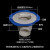 定制帆布水池鱼马桶过滤网鱼池排污口防堵防塞PVC花漏防逃出水口 110排水口+压帽