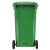 鲁识 LS-ls31 苏州款大号分类垃圾桶环卫物业户外带轮果皮箱 240L绿色-可回收物可挂车