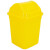 HKCX-24 加厚黄色塑料桶 带盖桌面迷你小收纳盒利器盒 小 棉签桶小 棉签桶