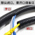 PA阻燃波纹管防水电线电缆PP软管塑料尼龙穿线管PE螺纹管开口套管 PA阻燃AD15.8(内径12mm)100米