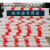 定制直销PVC电力拉线警示管反光防护套管单开跨路防撞杆安全标志 红白50管国标单开 2米