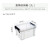 亚润 储物收纳盒子透明塑料整理箱直角小号 3L21*16.5*12.5cm