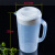 量杯塑料 加厚量杯带刻度PP大容量塑料奶茶店计量杯毫升烧杯量筒H 2000ml白盖量杯