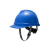 梅思安/MSA安全帽 工地头盔 新国标 建筑 领导 ABS加厚透气 防砸 穿刺 防震 蓝色 V-Gard超爱戴1顶 支持印字